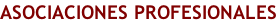 ASOCIACIONES PROFESIONALES
